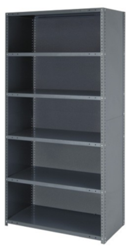 closed side and back bolted shelving 2210H x 914W x 457D