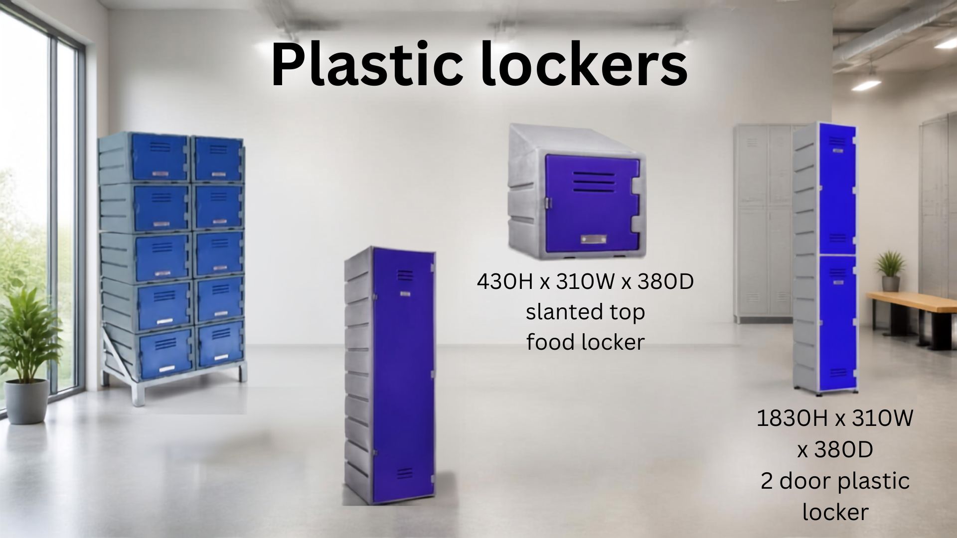 Plastic lockers