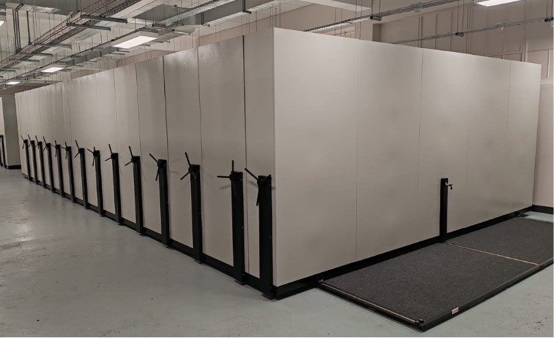 Mechanical mobile filing system